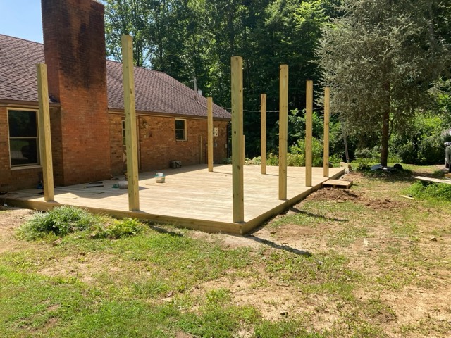 Deck and porch project by Pilarski Remodeling