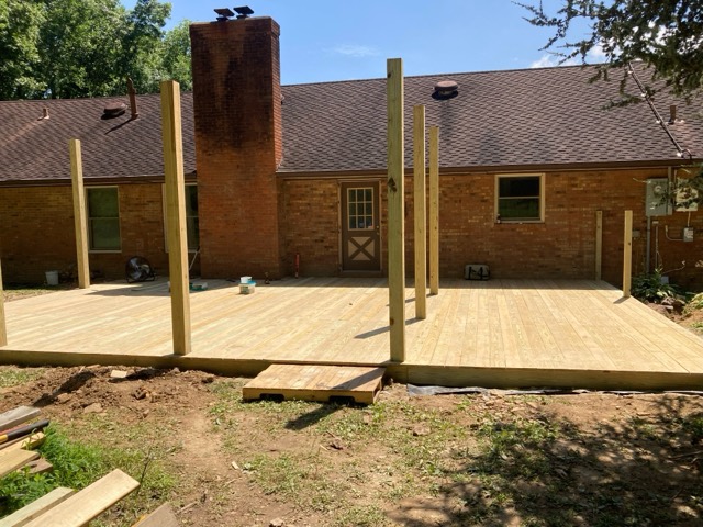 Deck and porch project by Pilarski Remodeling