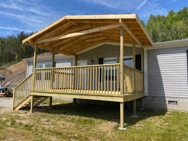 Deck and porch project by Pilarski Remodeling
