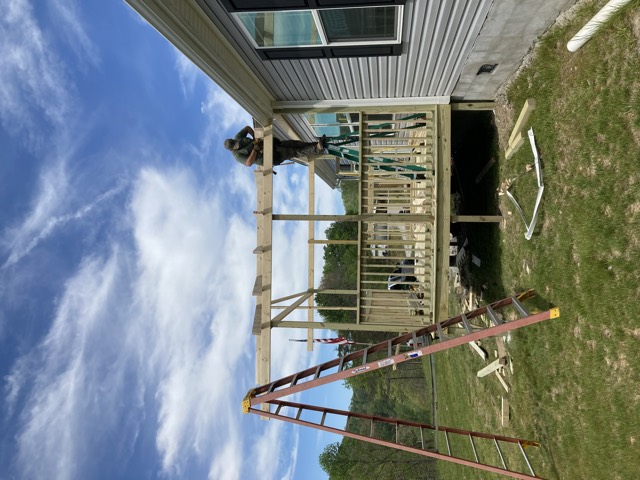 Deck and porch project by Pilarski Remodeling