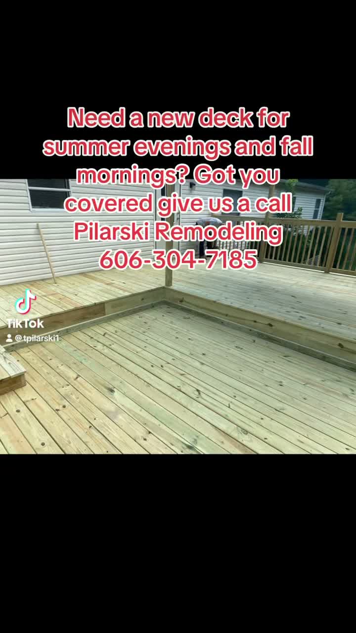 Deck and porch project by Pilarski Remodeling (video)
